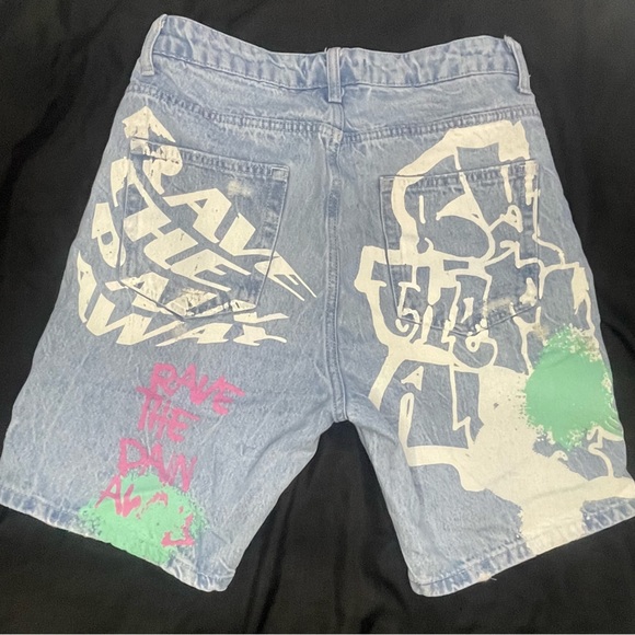 Denim skater jorts - Picture 2 of 4